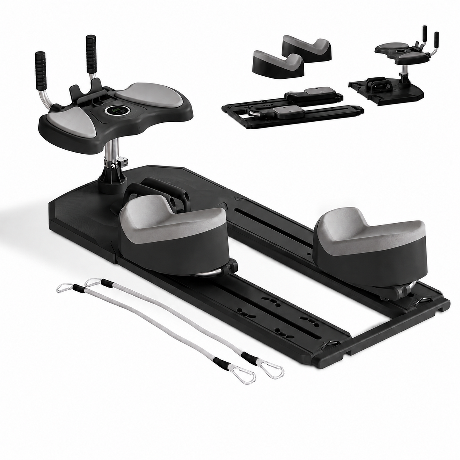 Foldable Pilates reformer for home training